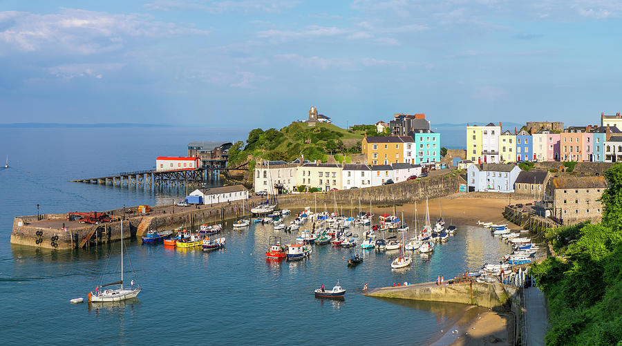 Harbour, Tenby Photograph by Peter Adams
