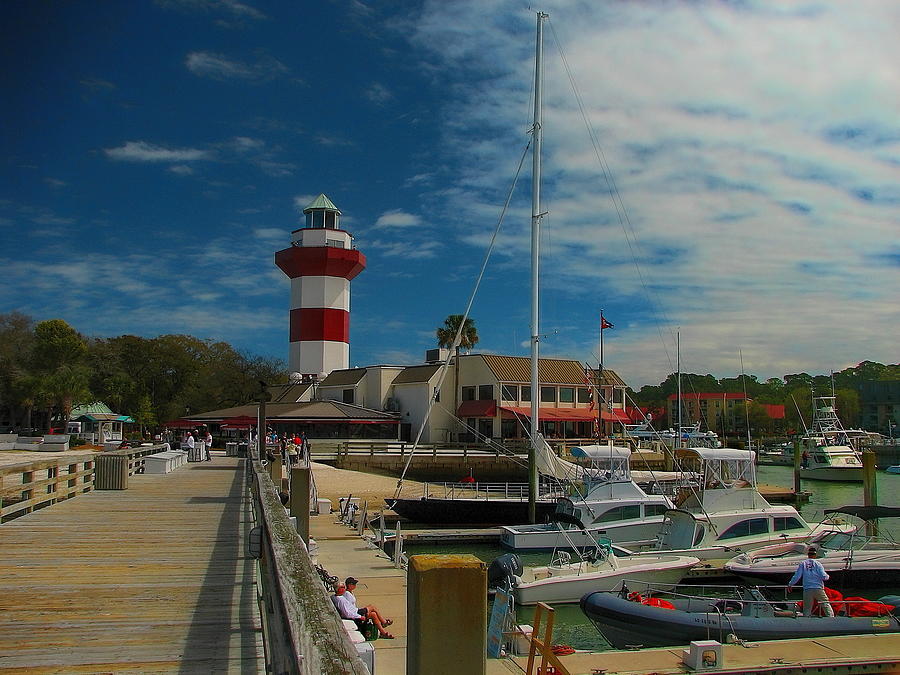 Harbour Town Lighthouse Boardwalk Photograph by Dale Kauzlaric