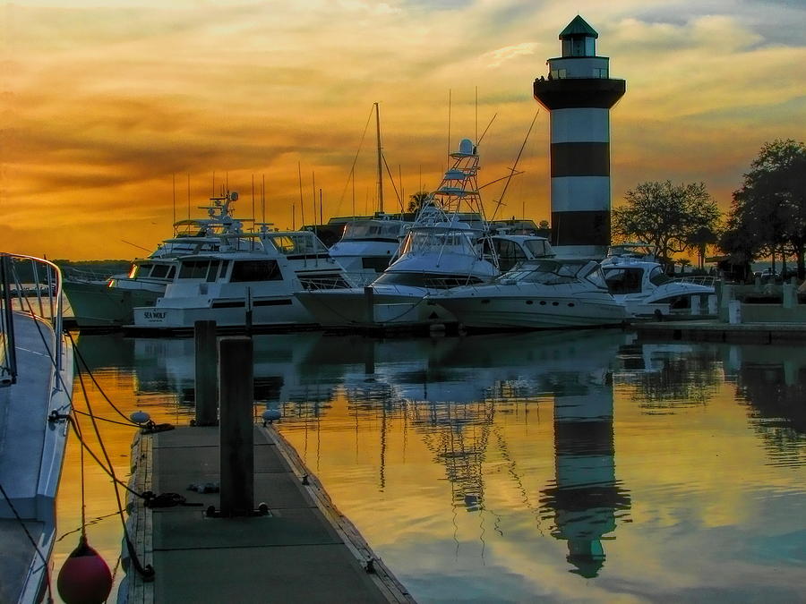 Harbour Town Reflection Photograph by Dale Kauzlaric