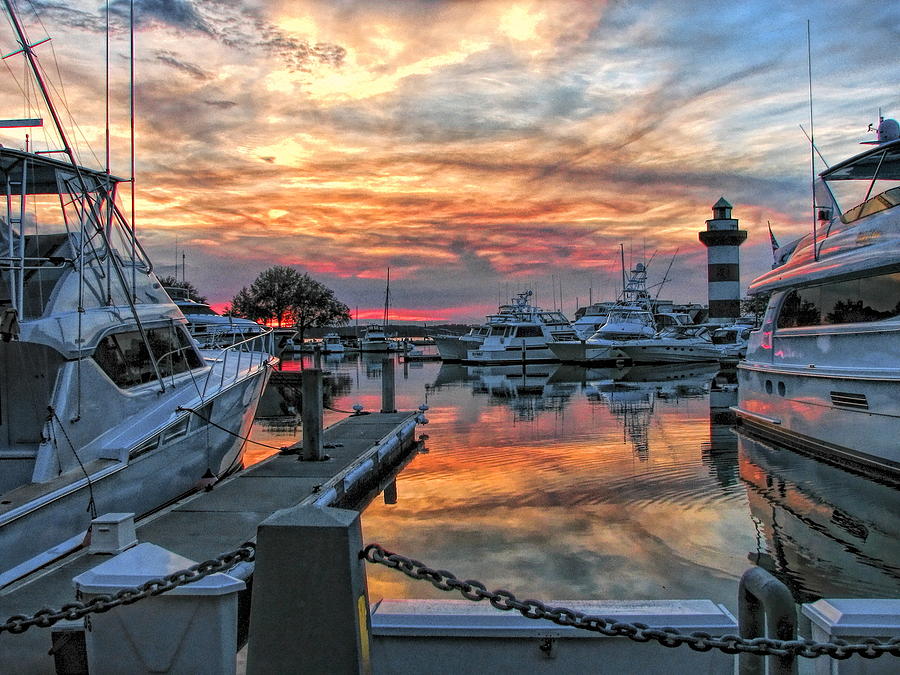 Harbour Town Yacht Basin Photograph by Dale Kauzlaric