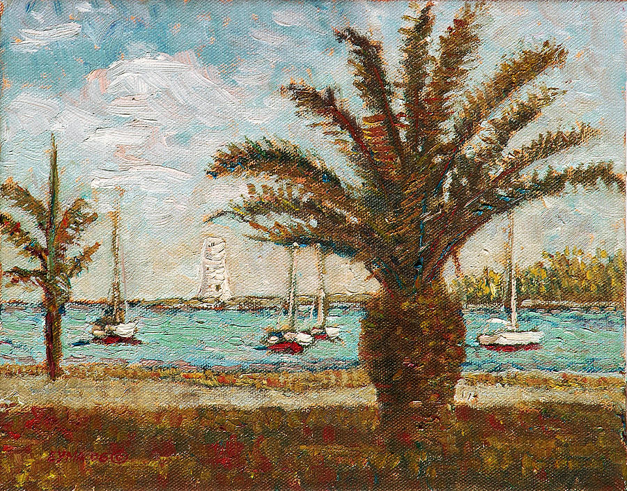 Harbour View - Nassau Painting by Ritchie Eyma