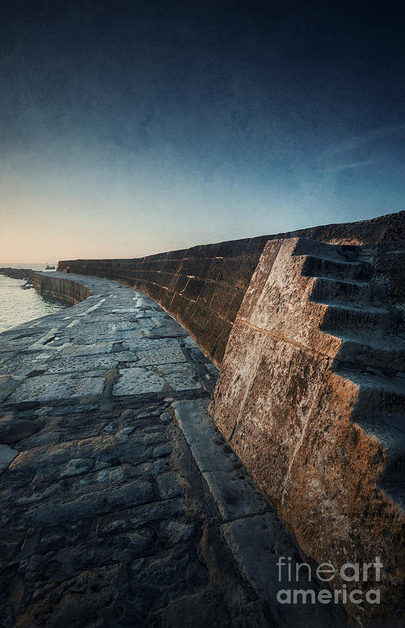 Harbour Wall Photograph by David Lichtneker
