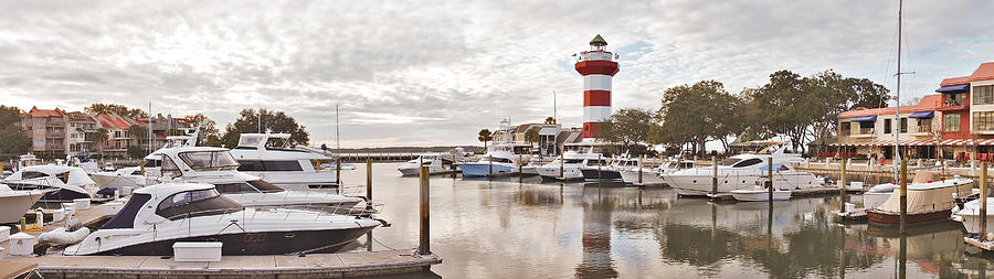 Boat Photograph - Harbourtown panorama by Bill LITTELL