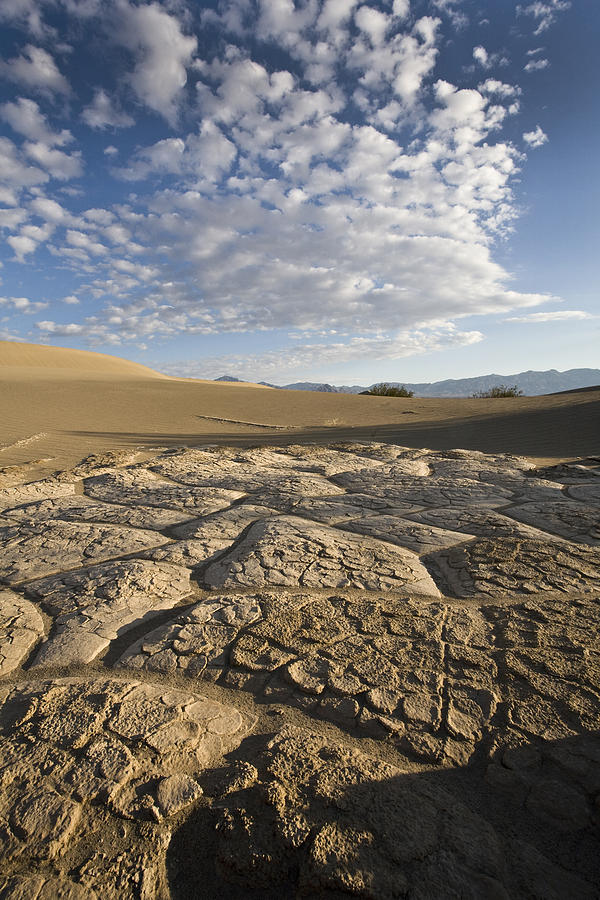 Hard Pan and Clouds Death Valley Photograph by Joe  Palermo