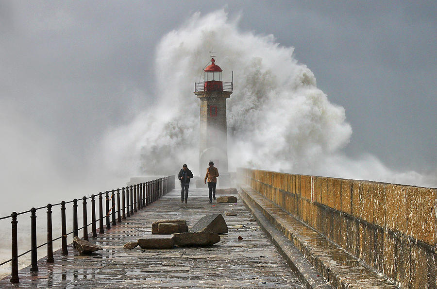 Lighthouse Photograph - Hard Times by Veselin Malinov