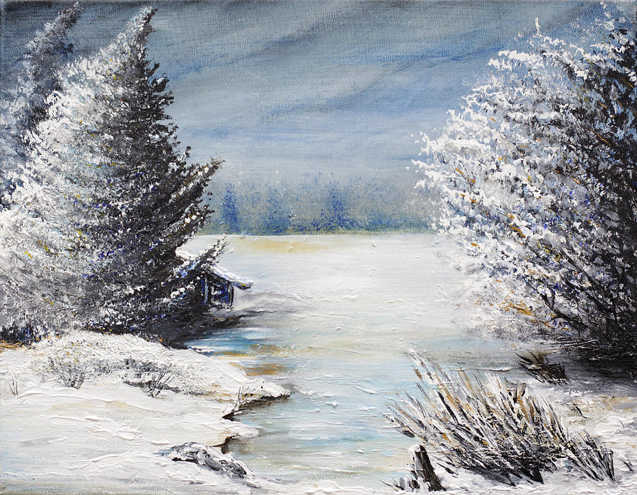 Hard Winter Painting by Stacey Austin - Fine Art America