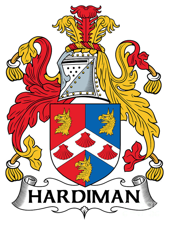 Irish Digital Art - Hardiman Coat of Arms Irish by Heraldry