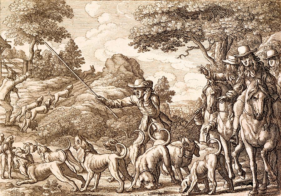 Hare Hunting, Engraved By Wenceslaus. is a painting by Francis Barlow which...