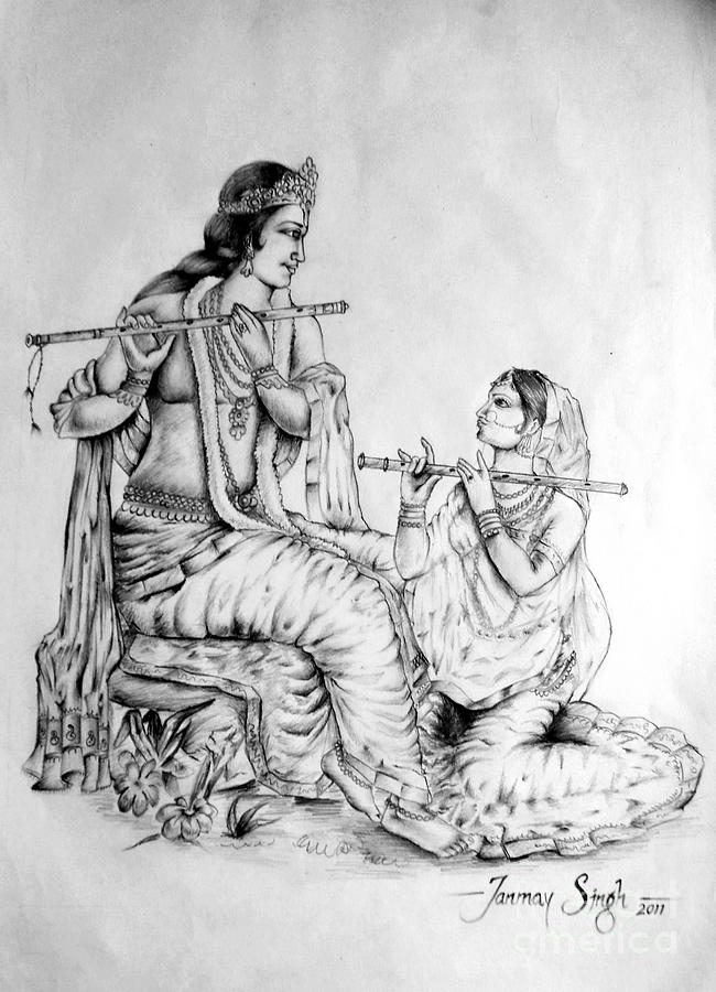 Sri Krishna 🙏🏻 drawing | . . . . . #reels #viralreels #trendingreels # drawing #art #painting #rupali0882 #krishnadrawing | Instagram