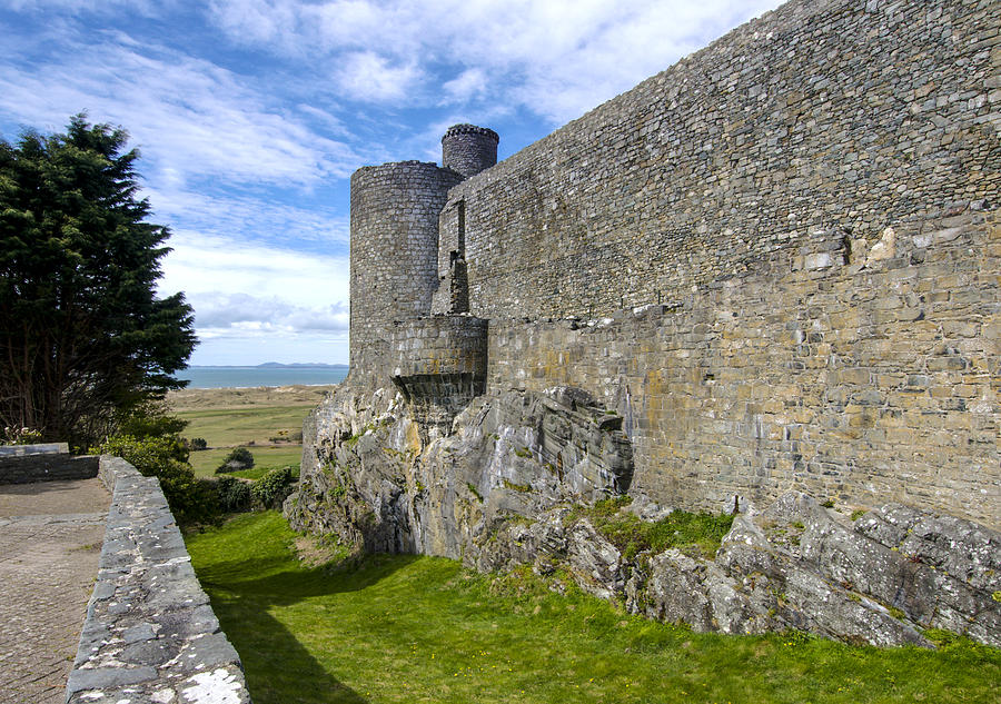 Architecture Photograph - Harlech  Castle  Wales 3 by Paul Cannon