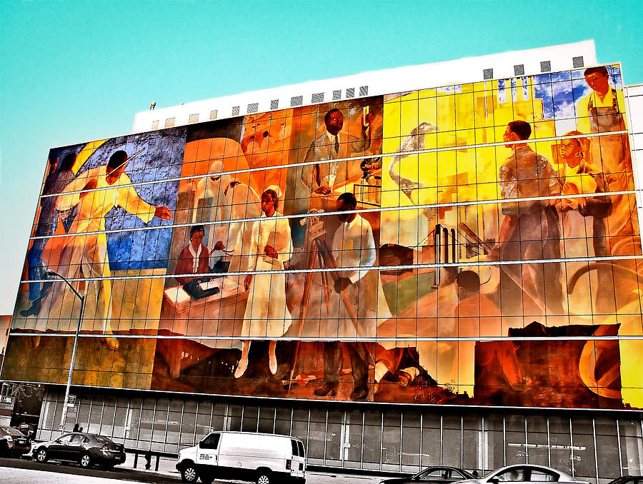 Harlem Hospital Mural Mixed Media by Terry Wallace