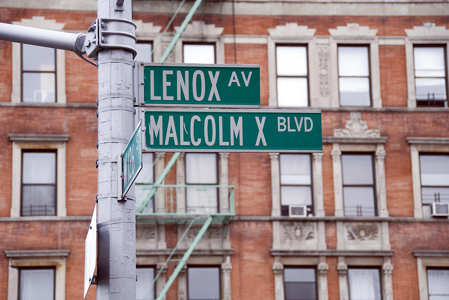 Harlem Malcolm X Blvd street sign Photograph by FrankvandenBergh