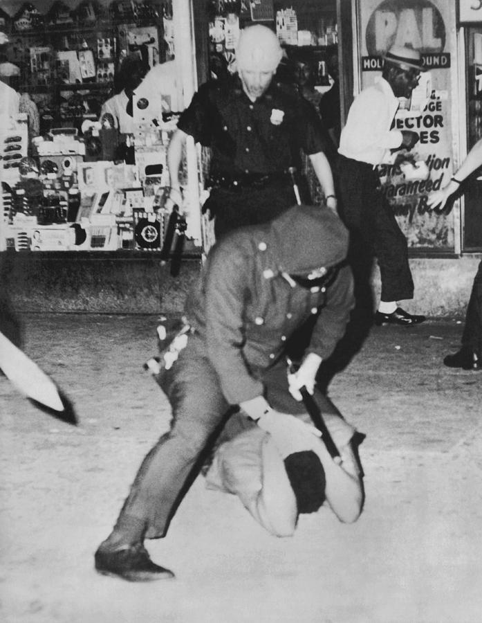 Harlem Photograph - Harlem Race Riots by Underwood Archives