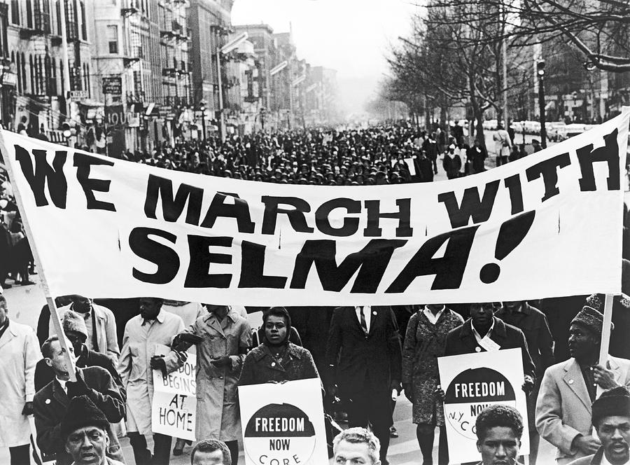 Harlem Photograph - Harlem Supports Selma by Stanley Wolfson
