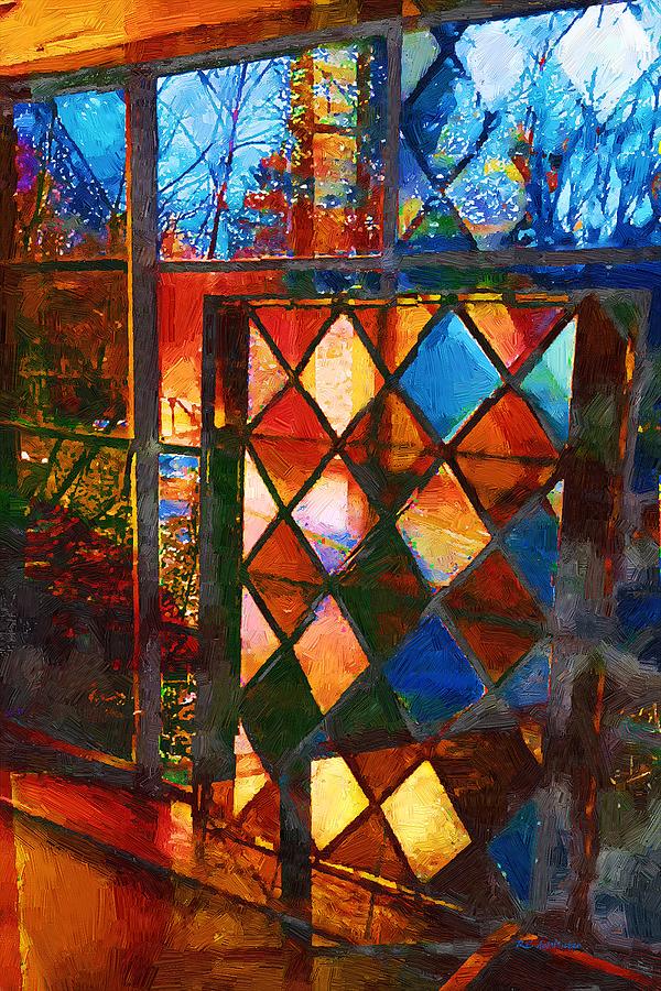 Harlequin Sunset Painting by RC DeWinter