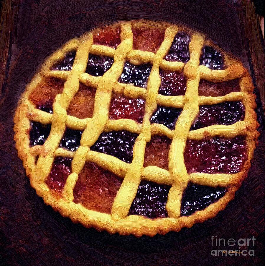 Harlequin Tart Painting by RC DeWinter