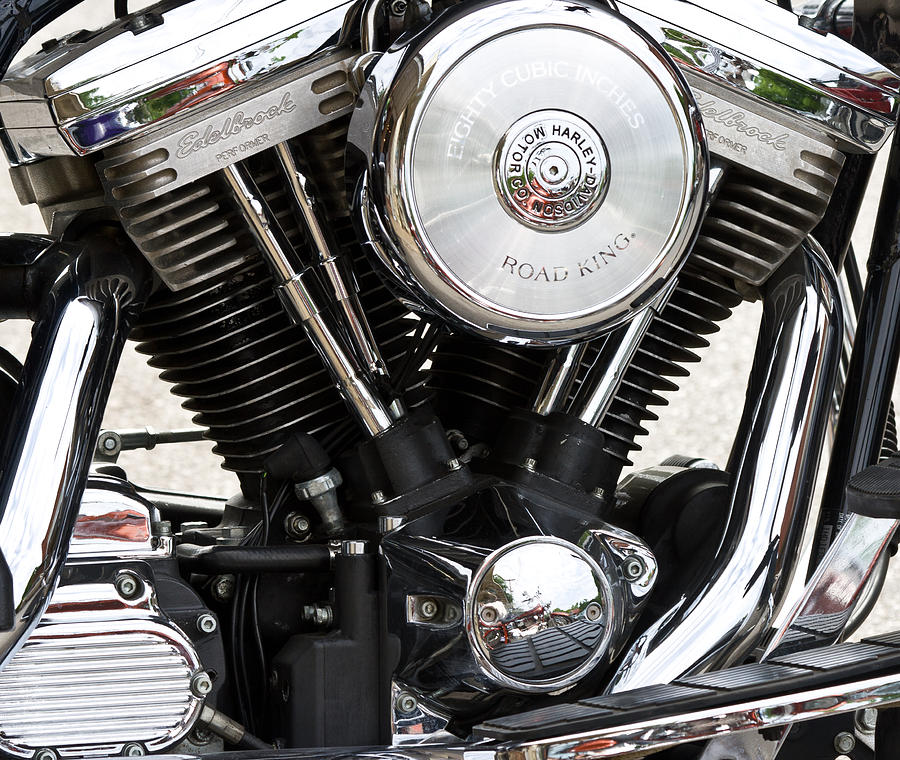 Harley Chrome and Steel Photograph by Ed Gleichman