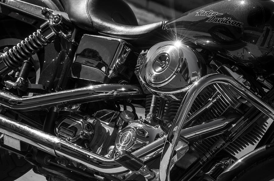 Harley Chrome Photograph by Brandon Morris - Pixels