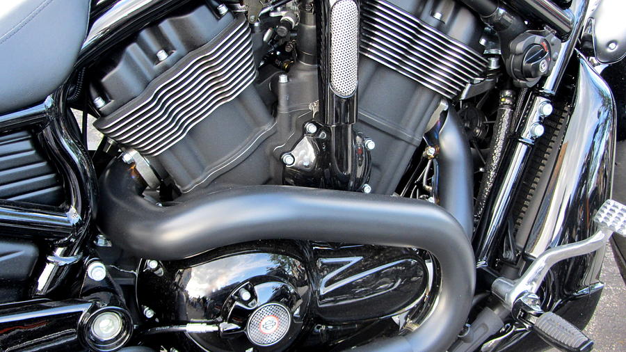 Harley Close-up Engine Close-Up 1 Photograph by Anita Burgermeister