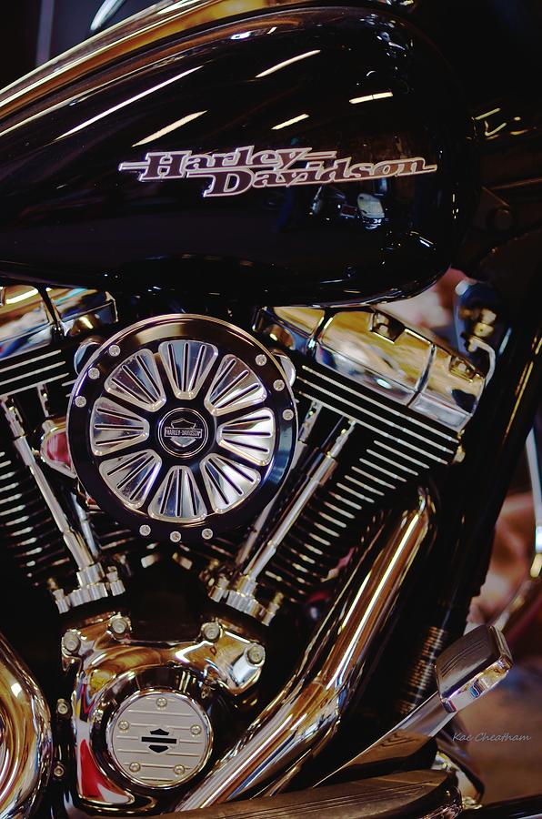 Harley Davidson Abstract Photograph by Kae Cheatham