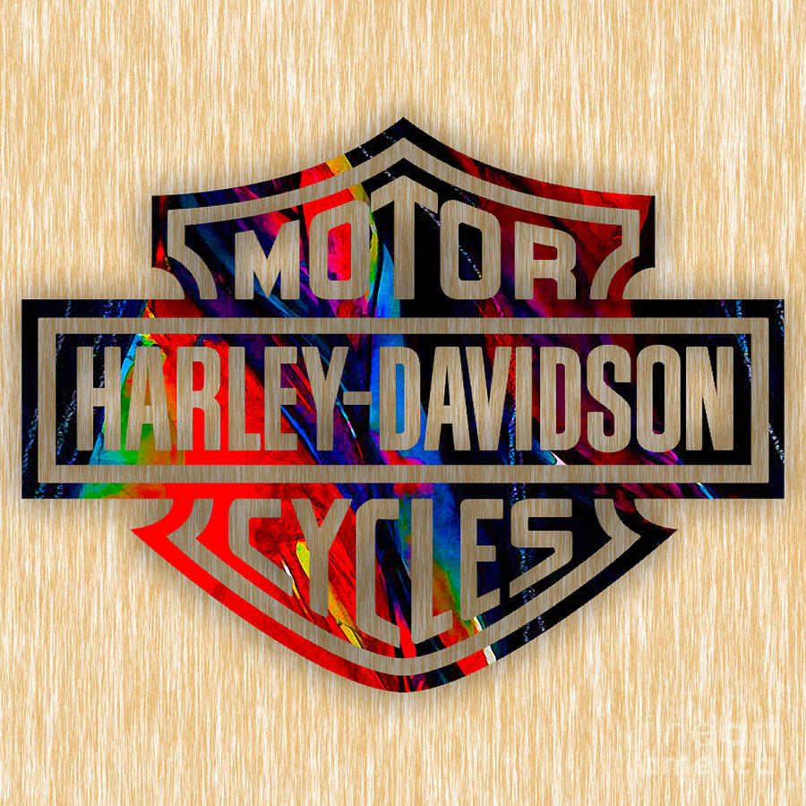 Motorcycle Mixed Media - Harley Davidson Cycles by Marvin Blaine