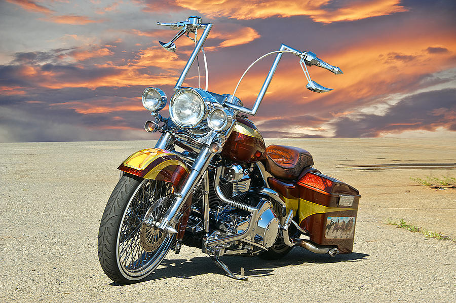 Harley Davidson outlaw Bagger Photograph