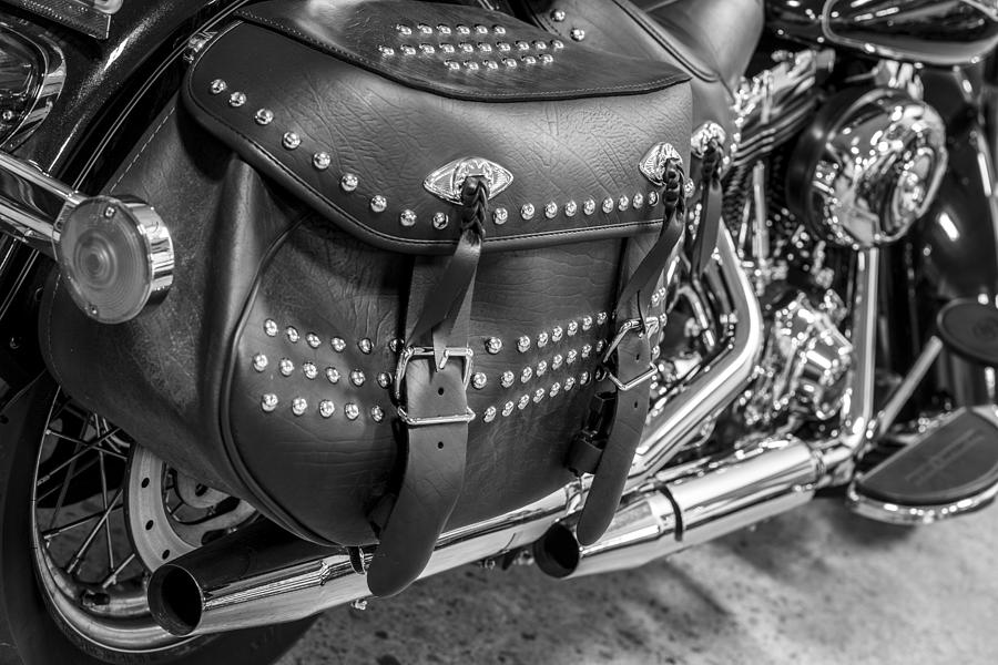 Harley Davidson Saddlebag  Photograph by John McGraw