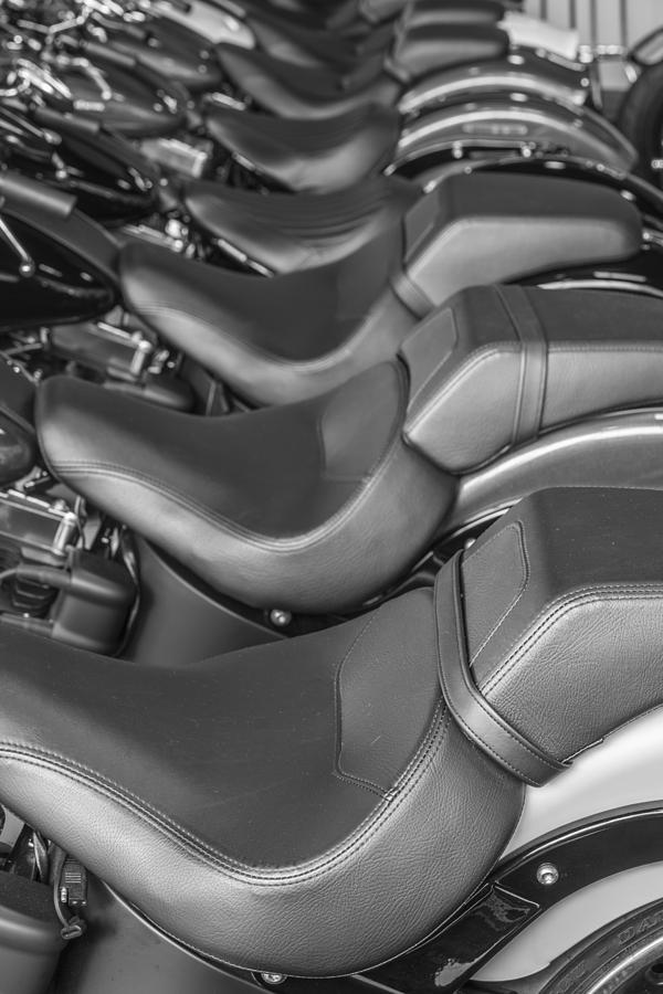 Harley Davidson Seats  Photograph by John McGraw