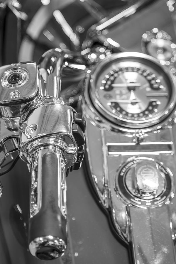 Harley Davidson Throttle and Speedometer  Photograph by John McGraw