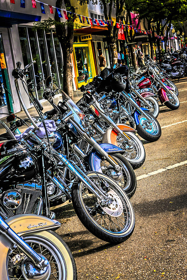 Harley Line Photograph by Chris Smith