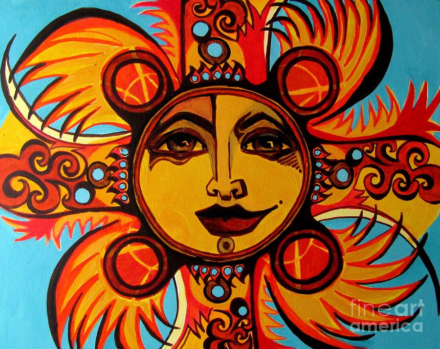 Harley - Sun Painting by Grace Liberator - Fine Art America