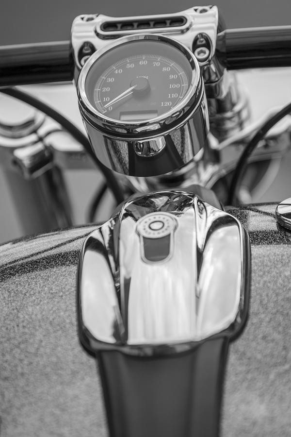 Harley Tank and Speedometer  Photograph by John McGraw