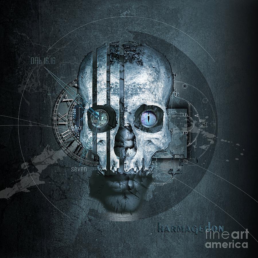 Harmagedon blue-gray Digital Art by Franziskus Pfleghart