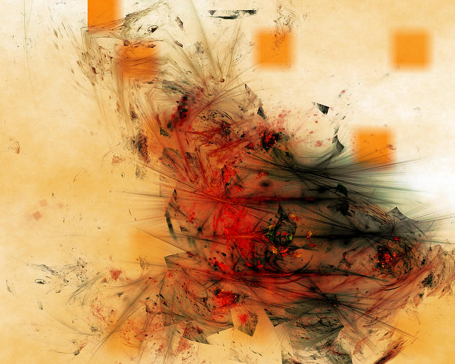 Abstract Digital Art - Harmful if Swallowed by Jeff Iverson