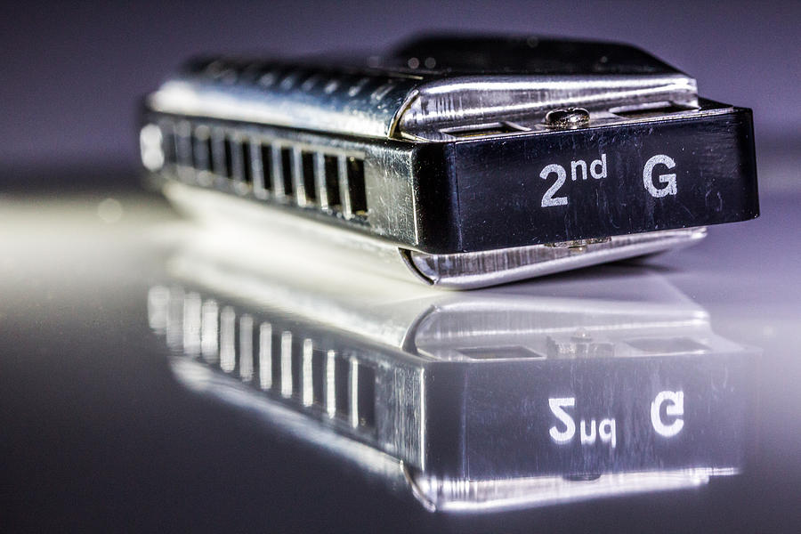 Harmonica Photograph - Harmonica by Gary Gillette Harmonica Photograph - Harmonica by Gary Gillette