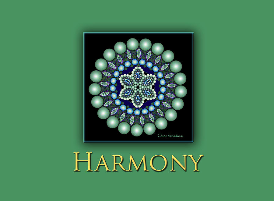 Harmony Digital Art by Clare Goodwin