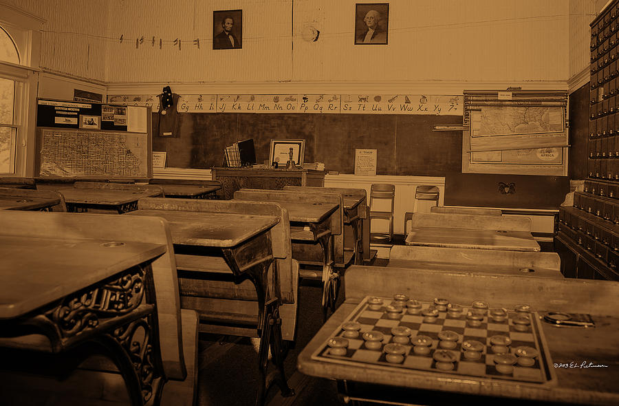 Harmony Classroom Sepia Photograph