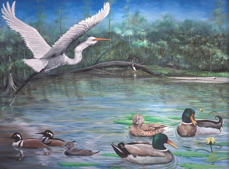Harmony On The River Painting by Virginia Bond