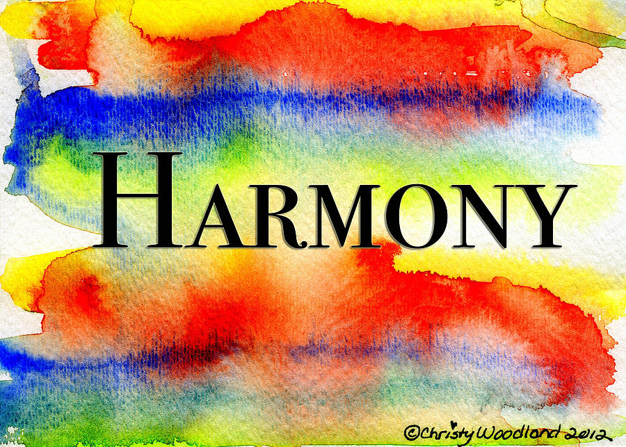 Harmony-Rainbow-2 Mixed Media by Christy Woodland - Pixels