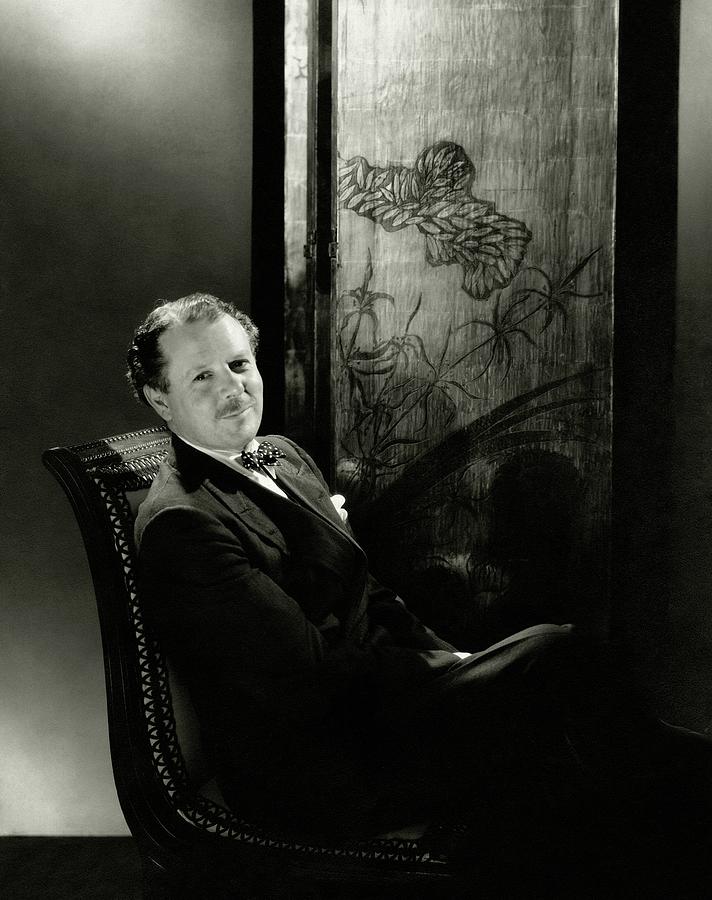 Harold Nicolson Sitting On A Chair Photograph by Edward Steichen
