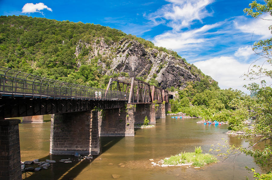 Harpers Ferry Railroad Bridge and Tunnel Photograph by Guy Whiteley