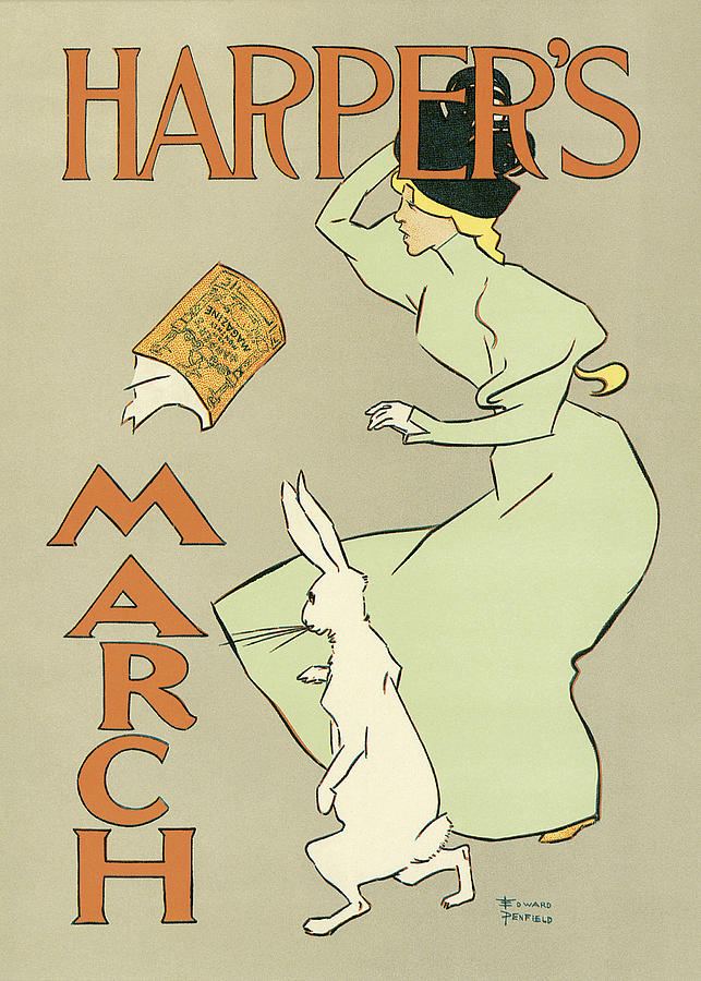Harpers March 1894 Photograph by Edward Penfield