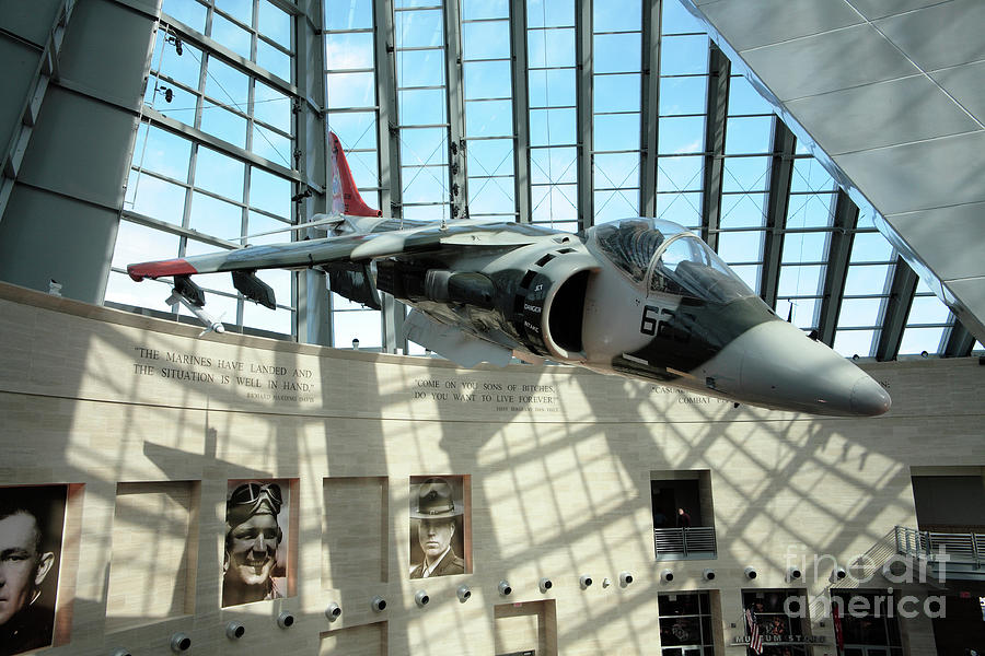 Harrier Jump Jet at the Marine Corps Museum Photograph by William Kuta