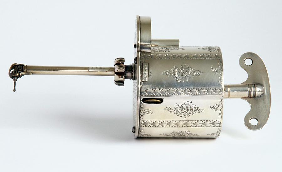 Harringtons First Clockwork Dental Drill Photograph by British Dental Association Museum/science Photo Library