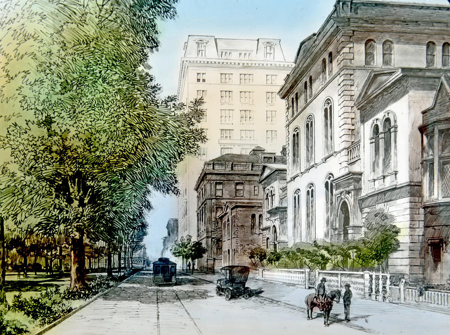 Harrison Residence East Rittenhouse Square Philadelphia c 1890 Photograph by A Macarthur Gurmankin