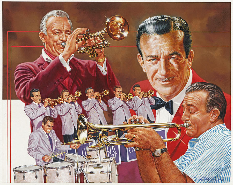 Harry James Trumpet Giant Painting by Dick Bobnick