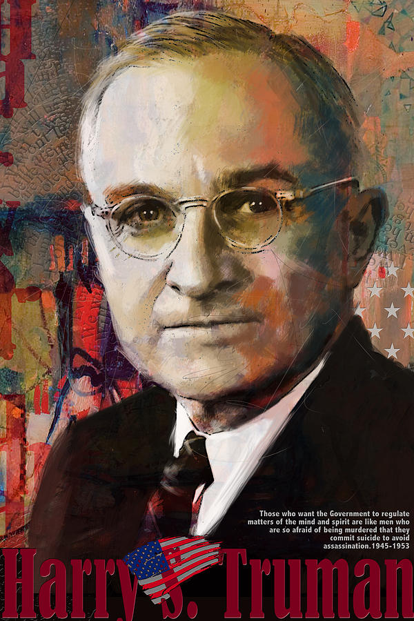 Harry S. Truman Painting by Corporate Art Task Force - Fine Art America