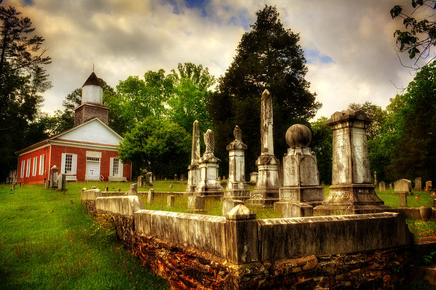 Harshaw Chapel and Cemetery Photograph by Greg and Chrystal Mimbs