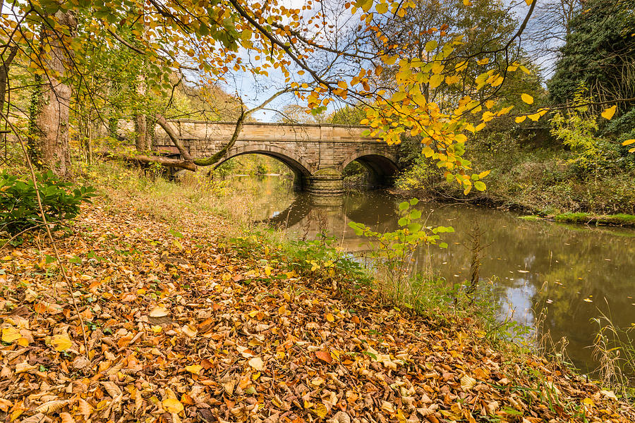 Hartford Bridge in Autumn Photograph by David Head - Fine Art America