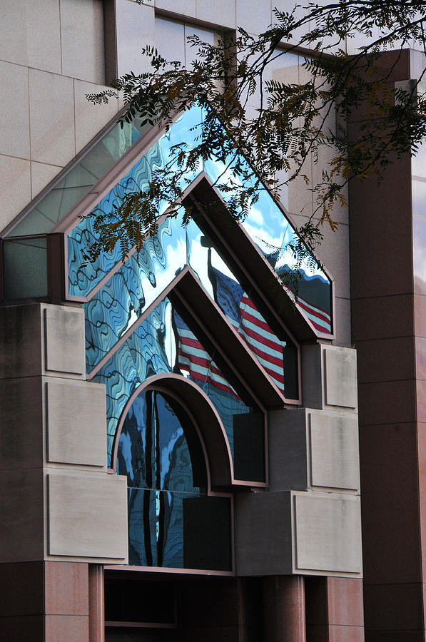 Hartford Flag Reflections Photograph by Mike Martin